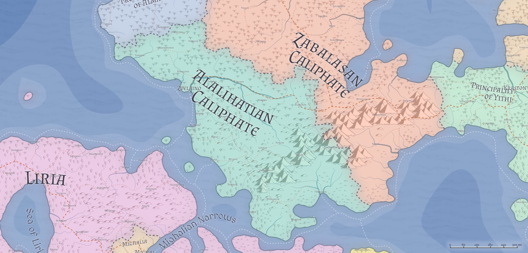 Alalihatian geography