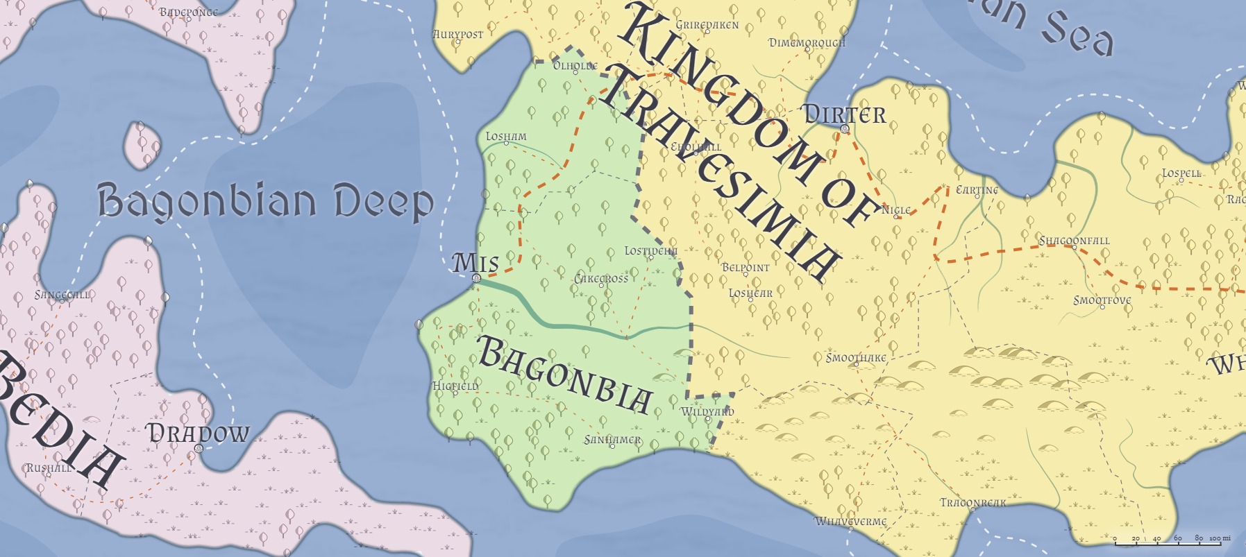 Bagonbian geography